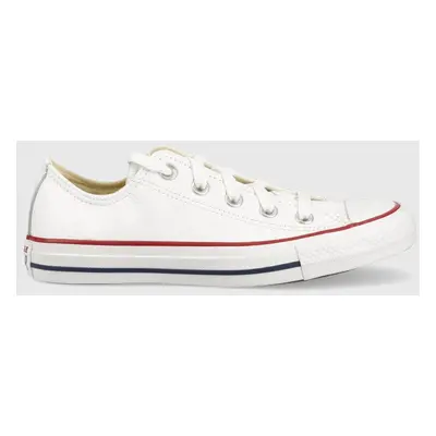 Kecky Converse Ct Ox Chuck Taylor All Star Leather White C132173, C132173-WHITE