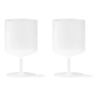 Sada sklenic na víno ferm LIVING Ripple Wine Glasses 270 ml 2-pack