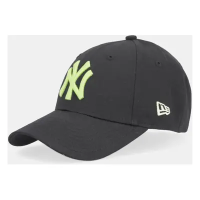 Dětská bavlněná kšiltovka New Era NEW YORK YANKEES černá barva, s aplikací, 60565575