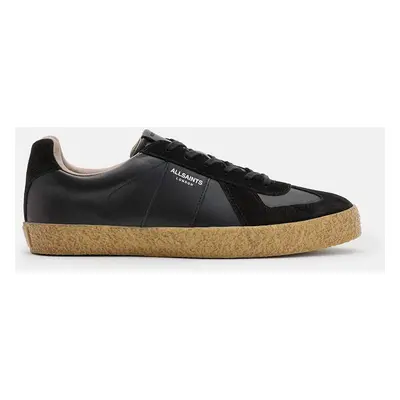 Kožené sneakers boty AllSaints Jaimee Low Top černá barva, M052FB