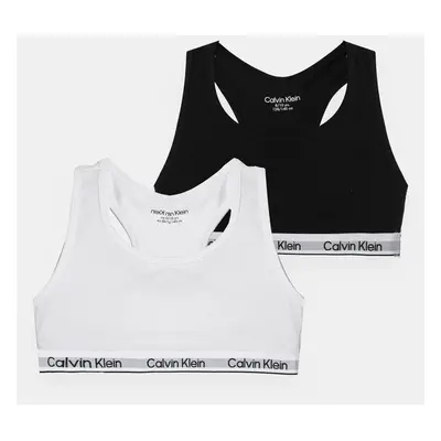 Sportovní podprsenka Calvin Klein Underwear 2-pack bílá barva, G80G800710