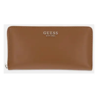 Peněženka Guess LAUREL hnědá barva, SWVC85 00163