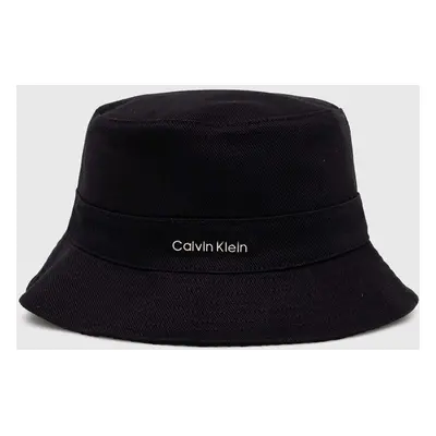 Oboustranný klobouk Calvin Klein černá barva, K60K612035