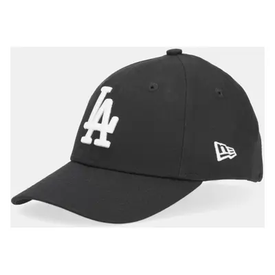 Dětská bavlněná kšiltovka New Era LOS ANGELES DODGERS černá barva, s aplikací, 12745562