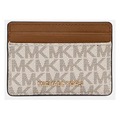 Pouzdro na karty MICHAEL Michael Kors hnědá barva, 32F1GJ6D0B