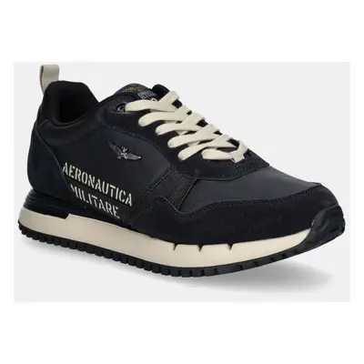 Sneakers boty Aeronautica Militare tmavomodrá barva, SC283CT3384