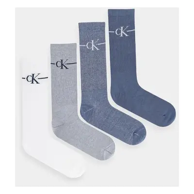 Ponožky Calvin Klein Jeans 4-pack pánské, modrá barva, 701229454