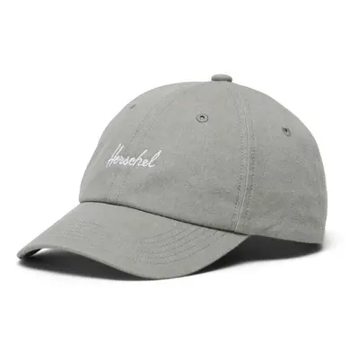 Kšiltovka Herschel Sylas Stonewash Cap šedá barva, hladká