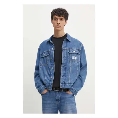 Džínová bunda Calvin Klein Jeans pánská, přechodná, J30J324858