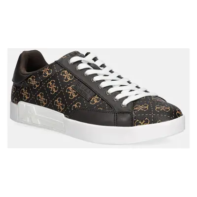 Sneakers boty Guess CASERTA hnědá barva, FMFCAS FAL12