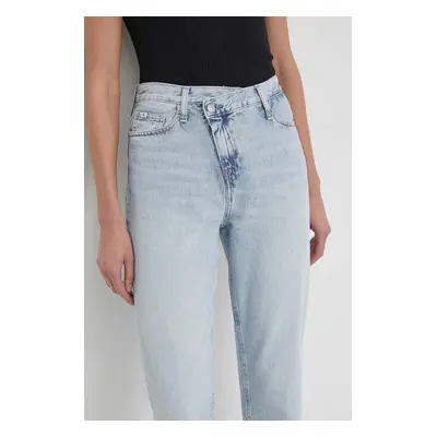 Džíny Calvin Klein Jeans Mom Jean dámské, high waist, J20J222769