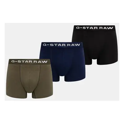 Boxerky G-Star Raw 3-pack pánské, černá barva, D23774-D516