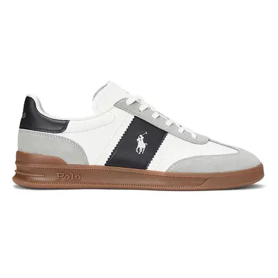 Kožené sneakers boty Polo Ralph Lauren Hrt Aera Pp bílá barva, 809956119002