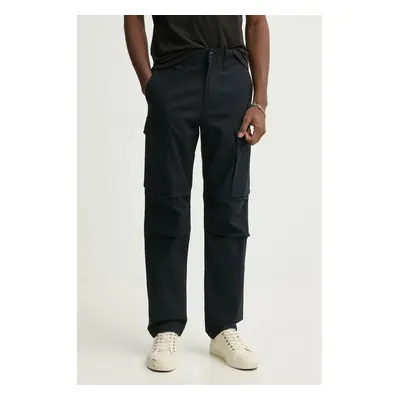 Kalhoty G-Star Raw pánské, tmavomodrá barva, jednoduché, D24309-D305