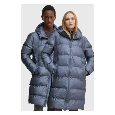 Bunda Rains Alta Longer Puffer Jacket W3T4 modrá barva, zimní, 15130-36