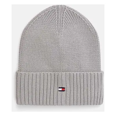 Dětská čepice Tommy Hilfiger šedá barva, AU0AU01526