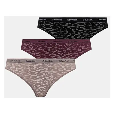 Kalhotky brazilky Calvin Klein Underwear 3-pack 000QD5225E