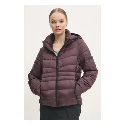 Bunda Superdry dámská, fialová barva, zimní, W5011724A-C4J