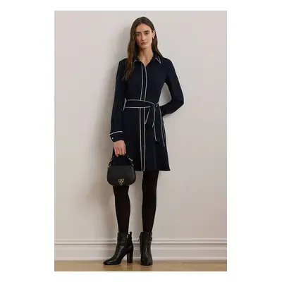 Šaty Lauren Ralph Lauren tmavomodrá barva, mini, 250957412