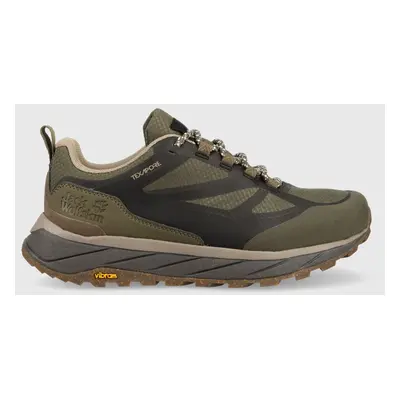 Boty Jack Wolfskin Terraventure Texapore Low pánské, zelená barva, 4051621