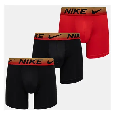 Boxerky Nike 3-pack pánské, zelená barva, 0000KE1157