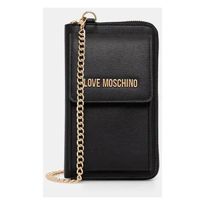 Peněženka Love Moschino černá barva, JC5701PP0L