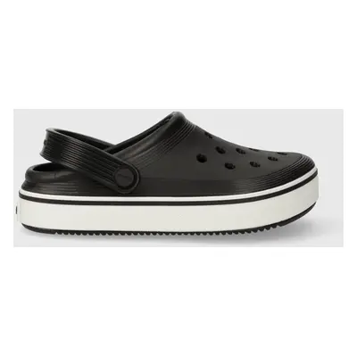 Dětské pantofle Crocs CROCBAND CLEAN CLOG černá barva