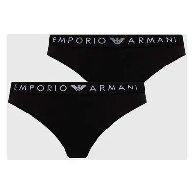 Kalhotky Emporio Armani Underwear 2-pack černá barva, 163334 4F227