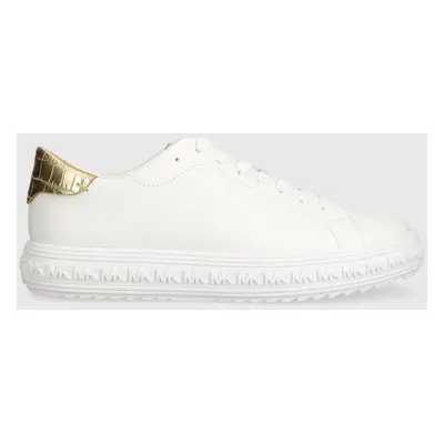 Kožené sneakers boty MICHAEL Michael Kors Grove bílá barva, 43S3GVFS1L