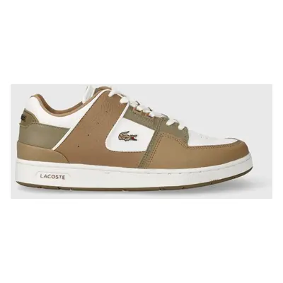 Kožené sneakers boty Lacoste COURT CAGE 223 2 SFA hnědá barva, 46SFA0041