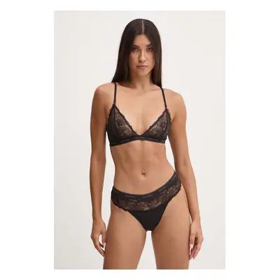 Podprsenka a tanga Calvin Klein Underwear černá barva, 000QF7989E