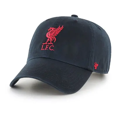 Čepice 47brand Liverpool FC černá barva, s aplikací, EPL-RGW04GWS-BKC