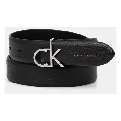 Kožený pásek Calvin Klein dámský, černá barva, K60K613073