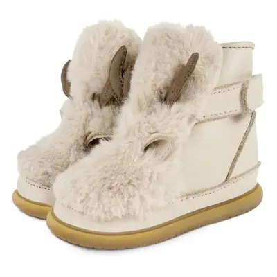 Dětské semišové zimní boty Donsje Roumi Shoes Reindeer béžová barva, 1500904