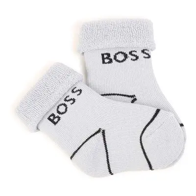 Kojenecké ponožky BOSS 2-pack tmavomodrá barva