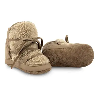 Dětské boty Donsje Cassi Booties béžová barva, 1021900