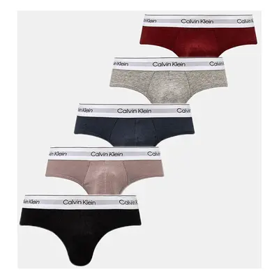 Spodní prádlo Calvin Klein Underwear 5-pack pánské, šedá barva, 000NB3990A