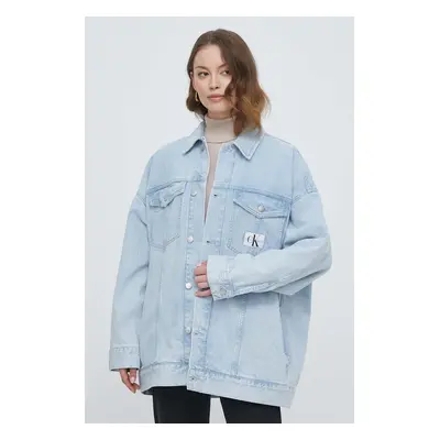 Džínová bunda Calvin Klein Jeans dámská, přechodná, oversize, J20J222791