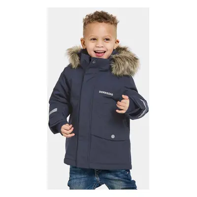 Dětská bunda Didriksons BJÄRVEN KIDS PARKA tmavomodrá barva, 505470