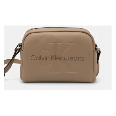 Kabelka Calvin Klein Jeans béžová barva, K60K612220