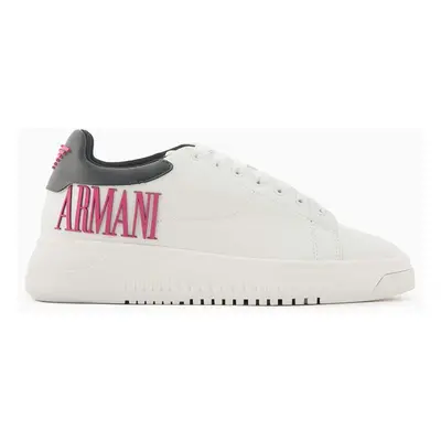 Kožené sneakers boty Emporio Armani bílá barva, X3X024 XR127 C682