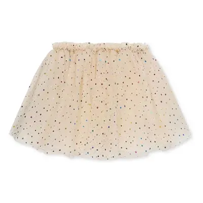 Dětská sukně Konges Sløjd FAIRY BALLERINA SKIRT GRS béžová barva, mini, áčková, KS101968