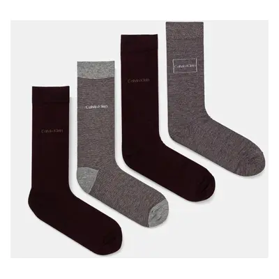 Ponožky Calvin Klein 4-pack pánské, 701229430