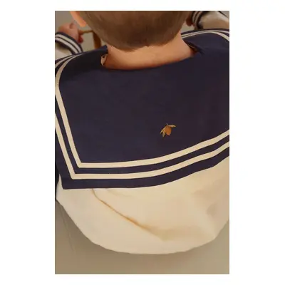 Dětská bavlněná košile Konges Sløjd SAILOR SHIRT GOTS tmavomodrá barva, KS102095