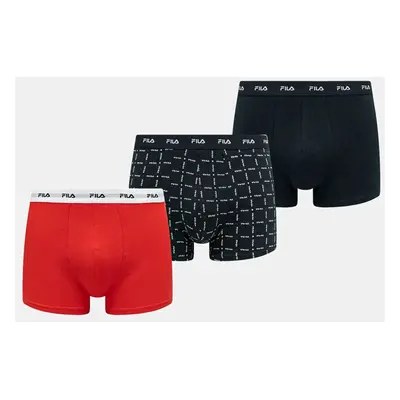 Boxerky Fila 3-pack pánské, tmavomodrá barva, FU5288/3