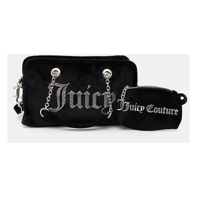 Velurová kabelka Juicy Couture Kimberly černá barva, BIJQL5465WPO000