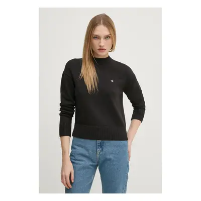 Bavlněný svetr Calvin Klein Jeans černá barva, J20J224802