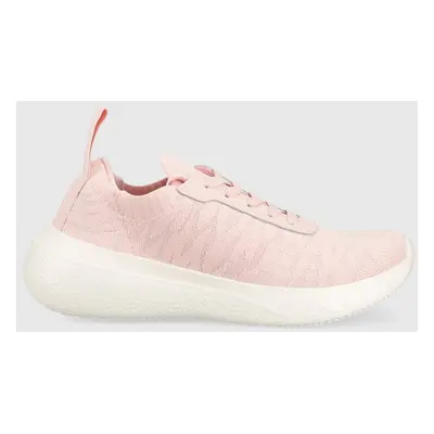 Sneakers boty Tommy Jeans FLEXI WMN JACQUARD růžová barva, EN0EN02142