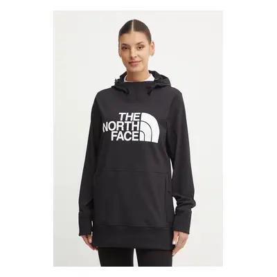 Sportovní mikina The North Face Tekno černá barva, s kapucí, s potiskem, NF0A7UUK4H01