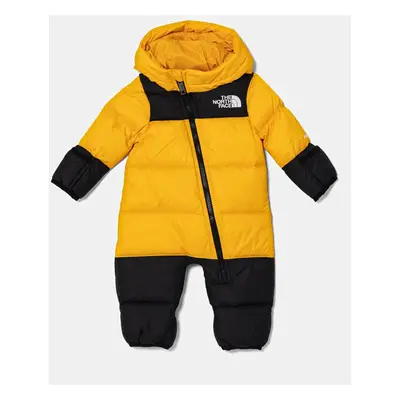 Dětská péřová kombinéza The North Face BABY 1996 RETRO NUPTSE ONE PIECE žlutá barva, NF0A7WPF56P